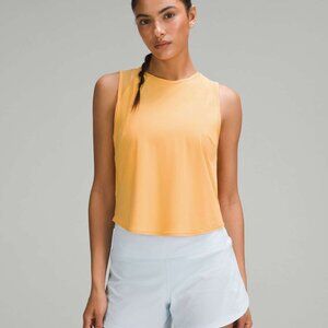LULULEMON Sculpt Cropped Tank Top 8 Mango Dream Orange M